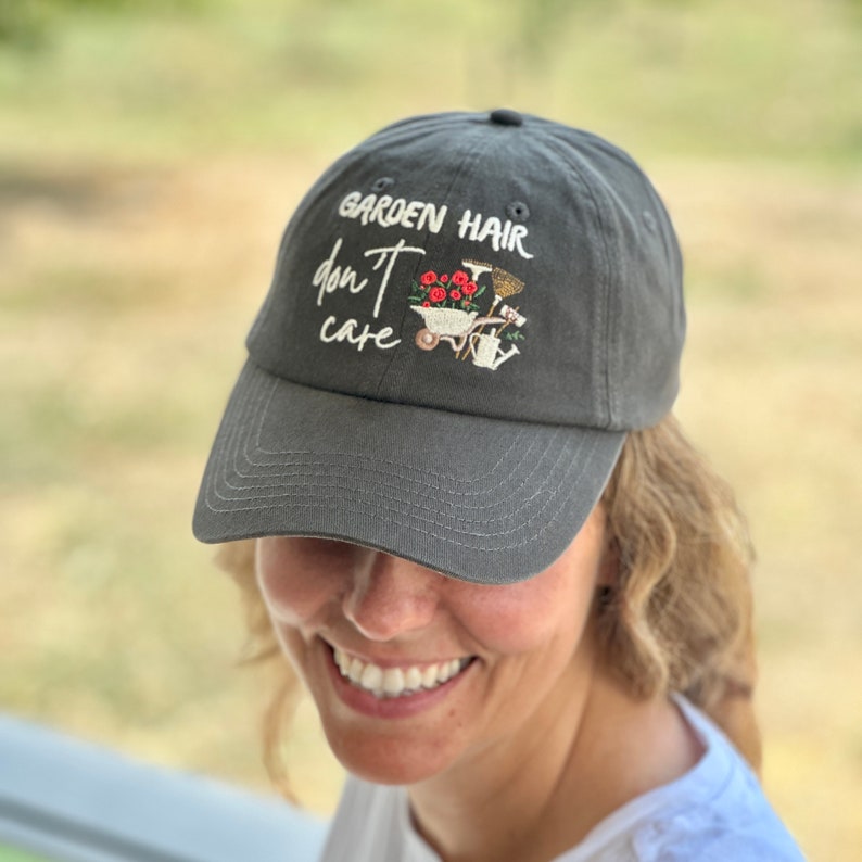 Garden Hair Don't Care Embroidered Hat