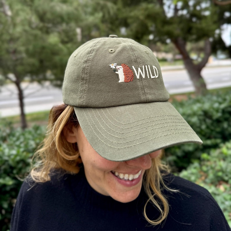 Embroidered Hedgehog Hat